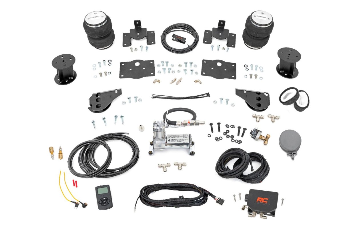 Ram 1500 Air Spring Kit - Rear - Rough Country - w/compressor | Wireless Controller | 6 Inch Lift Kit - '11-'18